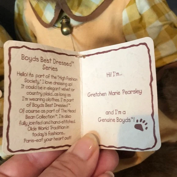 Yellow and Brown Boyd’s Teddy Bear Set with Hats - Picture 5 of 8